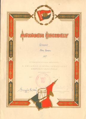 Értesítők, oklevelek - 0003_Működési engedély