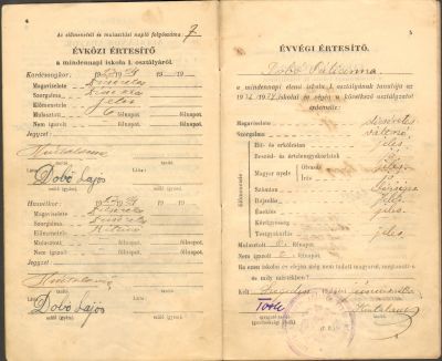 Értesítők, oklevelek - 0010-4