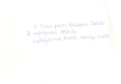 Osztályképek - 0052_1933-1934_4.évf-h