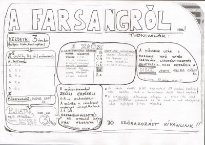 Rendezvények, események - 0003_Farsang program_1994